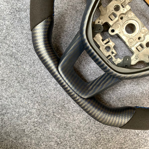 CZD Autoparts For Honda Civic 2021-2022 carbon fiber steering wheel matte carbon fiber trim