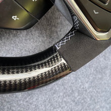 Load image into Gallery viewer, CZD auto parts for Chevrolet Corvette C8 2020+ carbon fiber steering wheel with white stripe