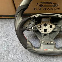 Load image into Gallery viewer, CZD auto parts for Chevrolet Corvette C7 2014-2019 carbon fiber steering wheel flat top with matte carbon thumb grips