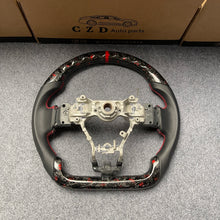 Load image into Gallery viewer, CZD auto parts for Subaru WRX STI  2015-2020 carbon fiber steering wheel with forged carbon fiber with red flakes
