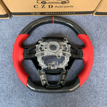 Load image into Gallery viewer, CZD Autoparts For Honda 11th gen Civic XI carbon fiber steering wheel gloss carbon fiber trim