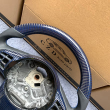 Load image into Gallery viewer, CZD auto parts for TOYOTA SUPRA A90 A91 MK5 2020-2021 carbon fiber steering wheel with blue &amp; black carbon