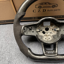 Load image into Gallery viewer, CZD auto parts for Volkswagen Golf 7 GTI Golf R MK7 VW Polo GTI Scirocco 2015 2016 carbon fiber steering wheel with blue stitching