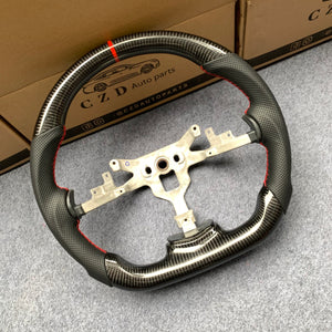 CZD Autoparts For Chevrolet Corvette C6 Z06 2006-2011 carbon fiber steering wheel gloss carbon fiber top&bottom