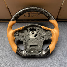 Load image into Gallery viewer, CZD auto parts for TOYOTA SUPRA A90 A91 MK5 2020-2021 carbon fiber steering wheel with orange smooth leather