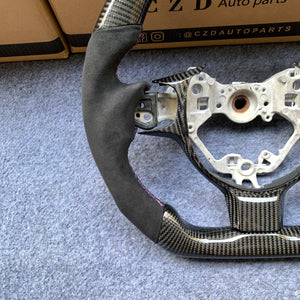 czd auto parts carbon fiber steering wheel for Subaru BRZ 2016-2019 with purple stripe