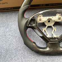 Load image into Gallery viewer, czd auto parts carbon fiber steering wheel for Infiniti G37 with red stitch