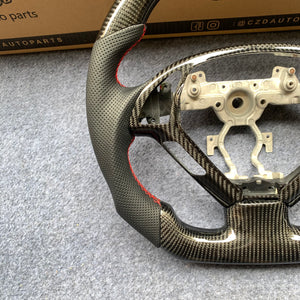 czd auto parts carbon fiber steering wheel for Infiniti G37 with red stitch