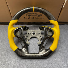Load image into Gallery viewer, CZD auto parts for Honda 9th gen Accord SPORT 4 DOOR SEDAN 2013-2017 carbon fiber steering wheel  with yellow perforated leather side