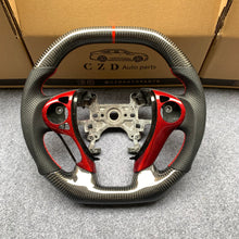 Load image into Gallery viewer, CZD auto parts for Honda Accord Crosstour 2013-2015 carbon fiber steering wheel with red carbon trim