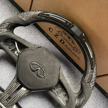 Load image into Gallery viewer, czd auto parts carbon fiber steering wheel for Infiniti Q60 with alcantara