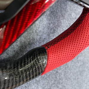 czd auto parts carbon fiber steering wheel for toyota xse with red stripe