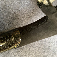 Load image into Gallery viewer, CZD autoparts for Ford Mustang 2015-2017 carbon fiber steering wheel with alcantara leather side