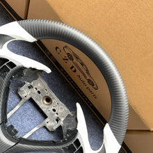 Load image into Gallery viewer, czd auto parts carbon fiber steering wheel for Acura TL/ILX with white perforated leather