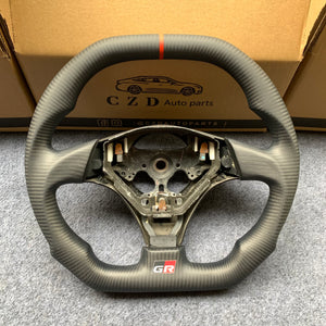 czd auto parts carbon fiber steering wheel for 1998 Toyota Rav 4 with matte black leather