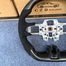 Load image into Gallery viewer, CZD auto parts for Ford Mustang 2015-2017 carbon fiber steering wheel with black suede