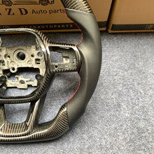 Load image into Gallery viewer, CZD Autoparts For Honda Civic 2021-2022 carbon fiber steering wheel gloss carbon fiber trim