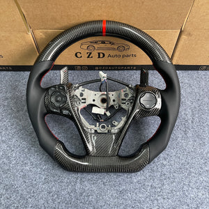 czd auto parts carbon fiber steering wheel for Toyota Camry with 3spoke 2012-2014