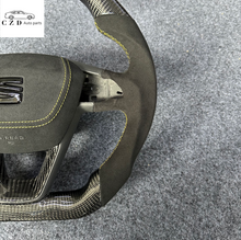 Load image into Gallery viewer, CZD auto parts for Seat Leon 2013-2020 carbon fiber steering wheel with alcantara airbag cover