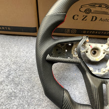 Load image into Gallery viewer, CZD auto parts for Nissan GTR R50 2017-2022 carbon fiber steering wheel with red stripe line