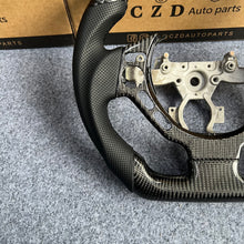 Load image into Gallery viewer, CZD autoparts for Nissan GTR R35 2009-2016 steering wheel with gloss black carbon fiber trim