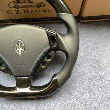 Load image into Gallery viewer, CZD auto parts for Maserati Grancabrio 2010-2020 carbon fiber steering wheel with piano black design
