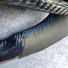 Load image into Gallery viewer, CZD auto parts for TOYOTA SUPRA A90 A91 MK5 2020-2021 carbon fiber steering wheel with blue &amp; black carbon