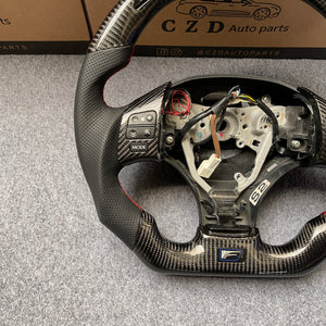 CZD auto parts carbon fiber steering wheel for Lexus IS250 /300 /350 2006-2013 with black stitching