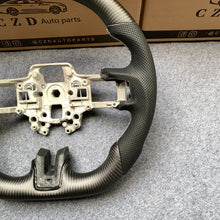 Load image into Gallery viewer, CZD for 2018-2023 Ford SHELBY GT350 carbon fiber steering wheel with white stripe line