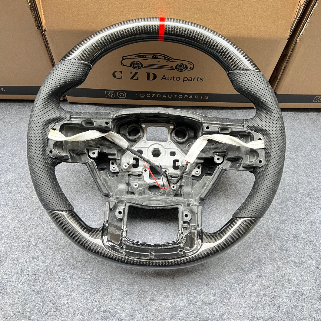 CZD Auto Parts carbon fiber steering wheel for Ford F-350 2017-2021