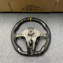 Load image into Gallery viewer, CZD auto parts for  BMW M2 F87 M3 F80 M4 F82 F83 M5 F10 M6 F06 F12 F13 X5 M F85 X6 M F86 carbon fiber steering wheel with alcantara leather side &amp; LED