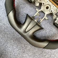Load image into Gallery viewer, czd auto parts carbon fiber steering wheel for Infiniti Q50 with red stitch