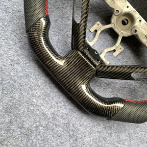 czd auto parts carbon fiber steering wheel for Infiniti G37 with red stitch