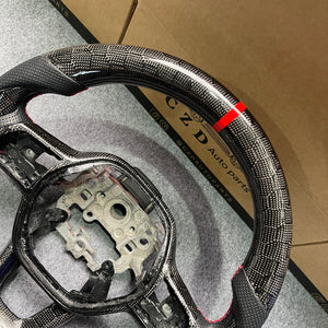 czd auto parts carbon fiber steering wheel for Honda 11th gen Civic XI 2021-2022 with honeycomb carbon fiber