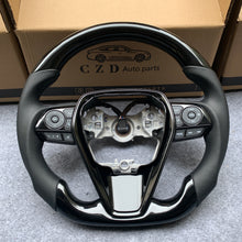 Load image into Gallery viewer, CZD auto parts for Toyota Avalon 2019-2022 carbon fiber steering wheel with black smooth leather