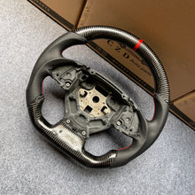 Load image into Gallery viewer, CZD auto parts for Chevrolet 6th gen Camaro 2016-2020 carbon fiber steering wheel with red stripe