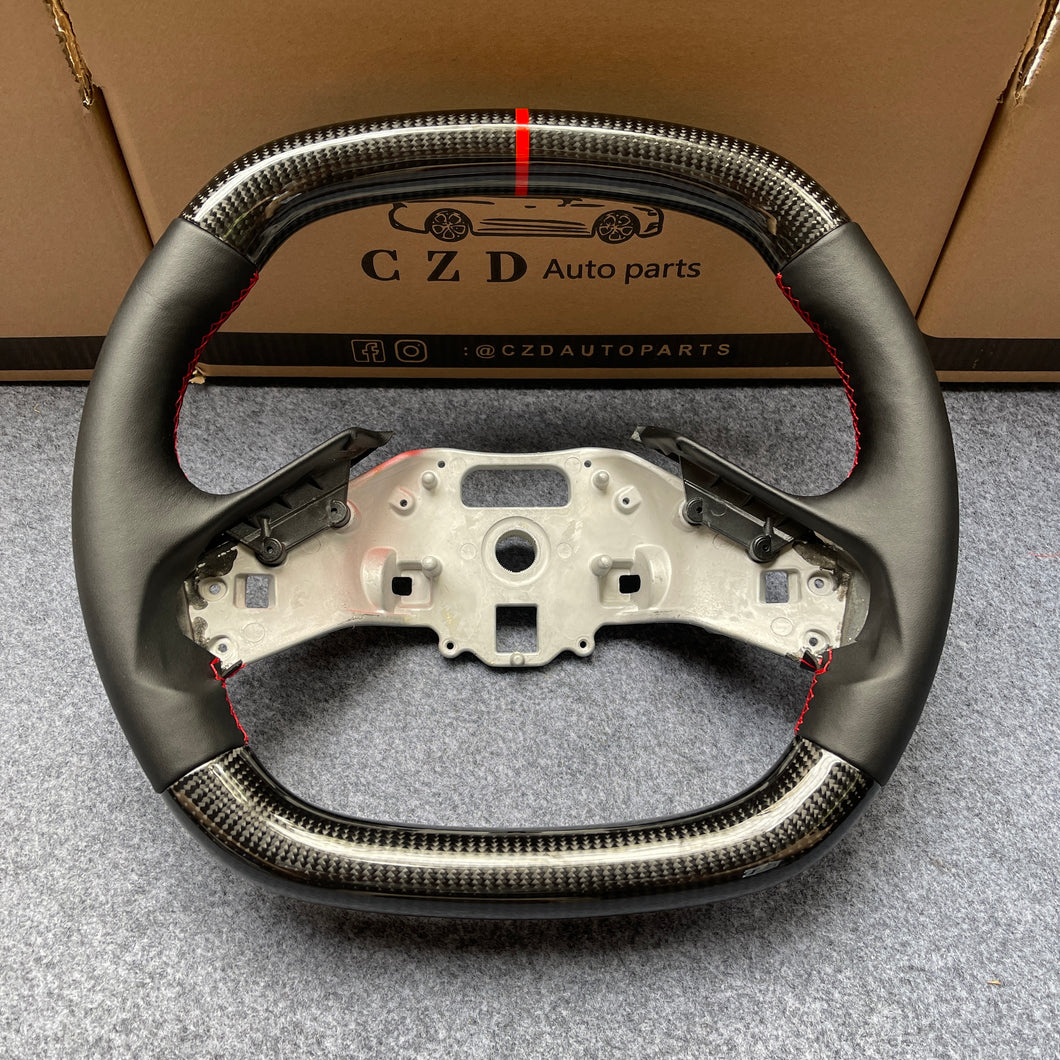 CZD autoparts for Chevrolet Corvette C8 2020+ carbon fiber steering wheel