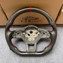 Load image into Gallery viewer, CZD auto parts for Volkswagen Golf 7 GTI Golf R MK7 VW Polo GTI Scirocco 2015 2016 carbon fiber steering wheel with red stitching