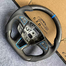 Load image into Gallery viewer, CZD auto parts for Ford EcoSport 2017-2021 carbon fiber steering wheel with blue stripe line