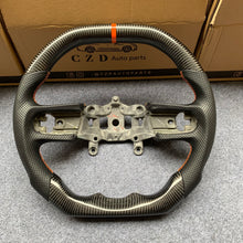 Load image into Gallery viewer, CZD auto parts JEEP WRANGLER JL GLADIATOR 2018+ carbon fiber steering wheel with flat top