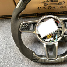 Load image into Gallery viewer, CZD auto parts for Cayenne 2015-2018 carbon fiber steering wheel with LED light