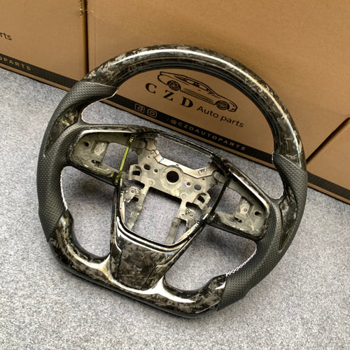 czd auto parts carbon fiber steering wheel for Honda MK10 2016-2021 with forged carbon fiber