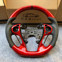 Load image into Gallery viewer, CZD auto parts for Honda 9th gen Accord SPORT 4 DOOR SEDAN 2013-2017 carbon fiber steering wheel with red carbon fiber top &amp; bottom