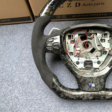 Load image into Gallery viewer, CZD auto parts for BMW 2 Series F22 carbon fiber steering wheel with forged carbon &amp; LED