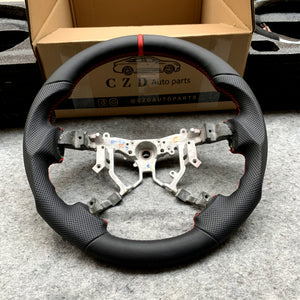 czd auto parts carbon fiber steering wheel for Tundra 2007-2013 with black perforated leather