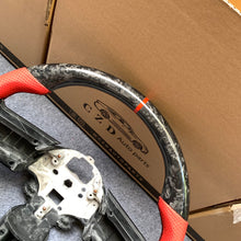 Load image into Gallery viewer, CZD autoparts for  Ford Mustang 2009-2014  carbon fiber steering wheel with red perforated leather side