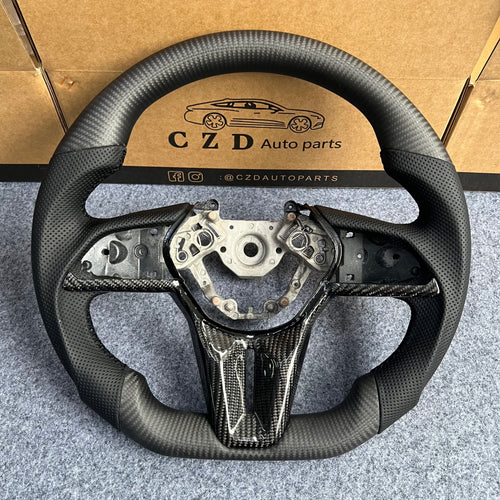 CZD autoparts for Nissan GTR R50 2017-2022 carbon fiber steering wheel with matte carbon fiber