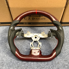Load image into Gallery viewer, CZD auto parts for Infiniti QX50 2014-2018 carbon fiber steering wheel with red and black carbon fiber