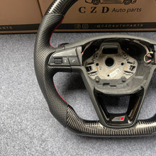 Load image into Gallery viewer, CZD auto parts for Toledo 2014-2015 carbon fiber steering wheel with perforated leather side