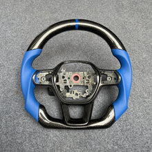Load image into Gallery viewer, czd auto parts carbon fiber steering wheel for Honda 11th gen Civic XI 2021-2022 with blue perforated leather